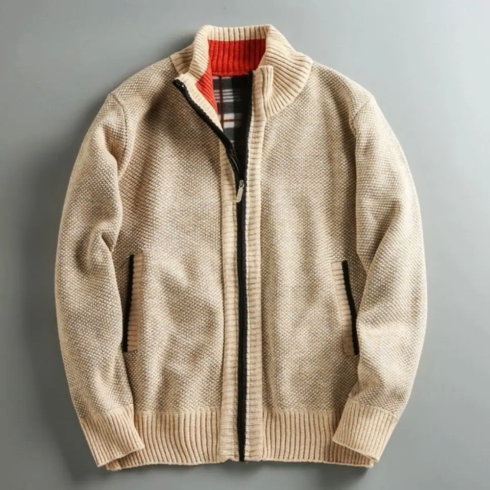 HAMPSTEAD Knit Zip Jacket — Men's Knitwear